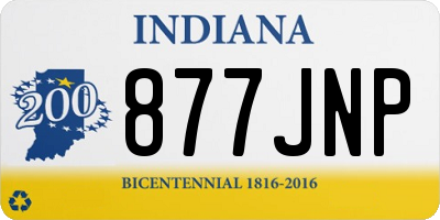 IN license plate 877JNP