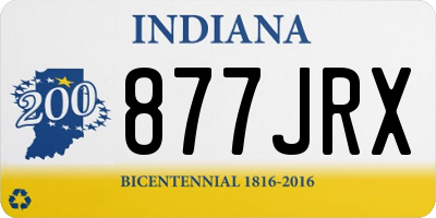 IN license plate 877JRX