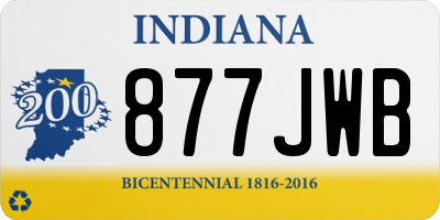 IN license plate 877JWB