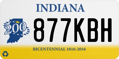 IN license plate 877KBH
