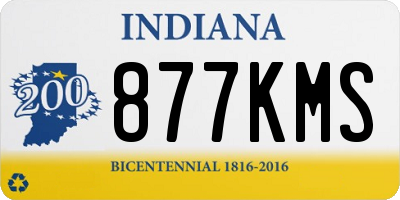 IN license plate 877KMS