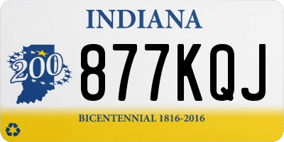 IN license plate 877KQJ
