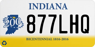 IN license plate 877LHQ