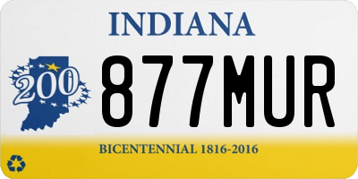 IN license plate 877MUR