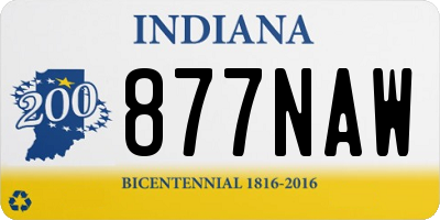 IN license plate 877NAW