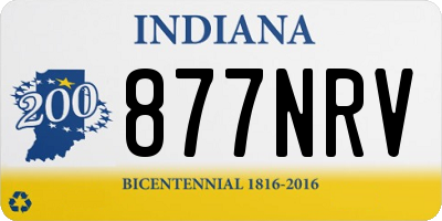 IN license plate 877NRV