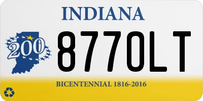 IN license plate 877OLT