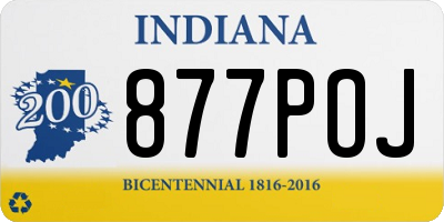 IN license plate 877POJ