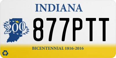 IN license plate 877PTT