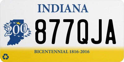 IN license plate 877QJA