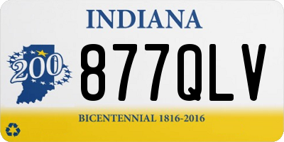 IN license plate 877QLV
