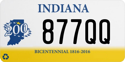 IN license plate 877QQ