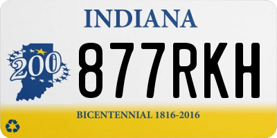 IN license plate 877RKH