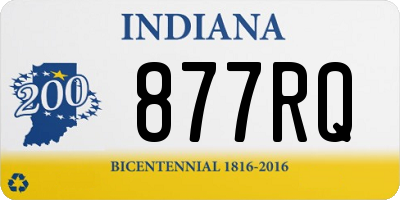 IN license plate 877RQ