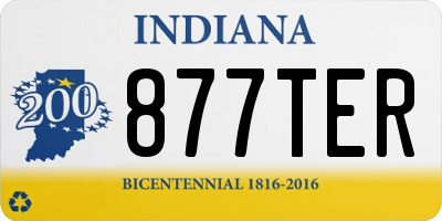 IN license plate 877TER