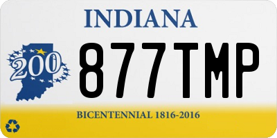 IN license plate 877TMP