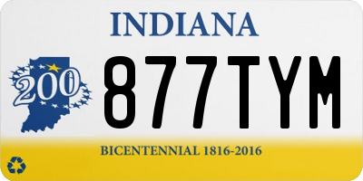 IN license plate 877TYM