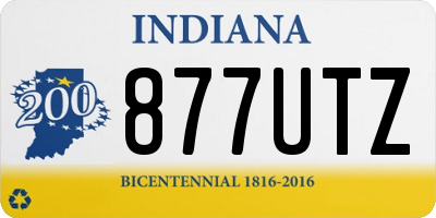 IN license plate 877UTZ