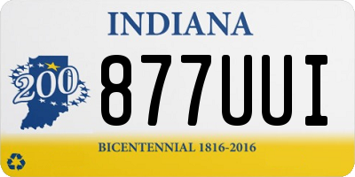 IN license plate 877UUI