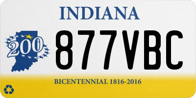 IN license plate 877VBC