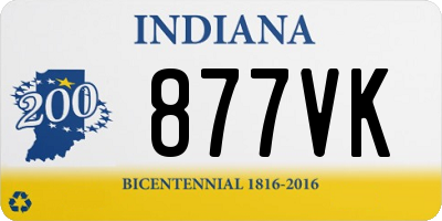 IN license plate 877VK