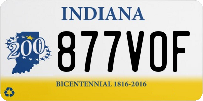 IN license plate 877VOF