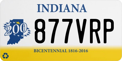 IN license plate 877VRP