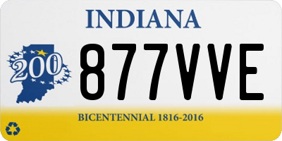 IN license plate 877VVE