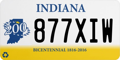 IN license plate 877XIW