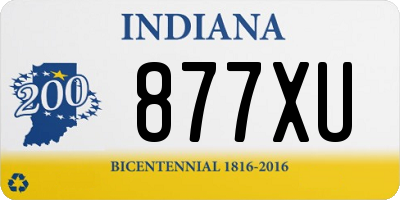 IN license plate 877XU