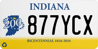 IN license plate 877YCX