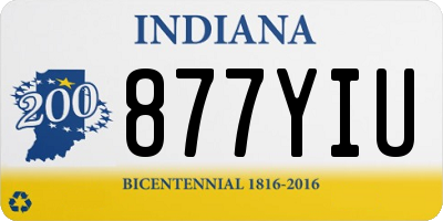 IN license plate 877YIU