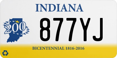 IN license plate 877YJ