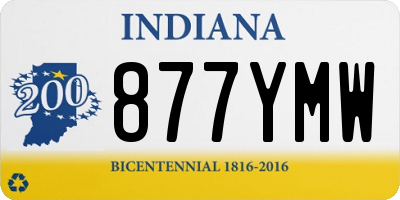 IN license plate 877YMW