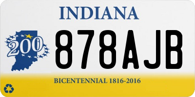 IN license plate 878AJB