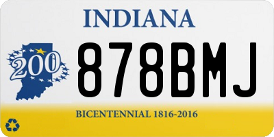 IN license plate 878BMJ