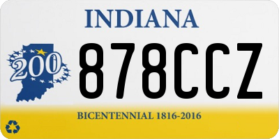 IN license plate 878CCZ