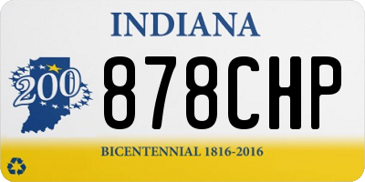IN license plate 878CHP