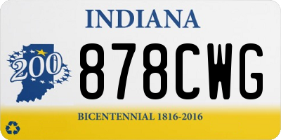 IN license plate 878CWG