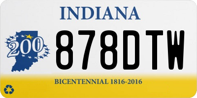 IN license plate 878DTW