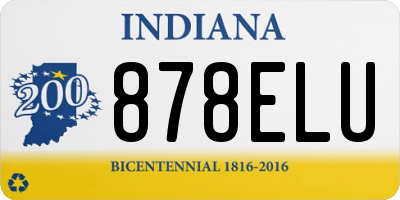 IN license plate 878ELU