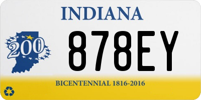 IN license plate 878EY