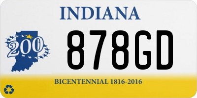 IN license plate 878GD