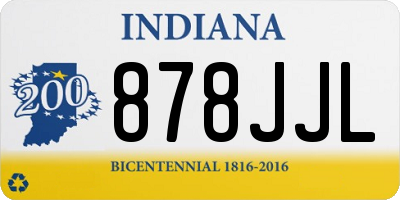 IN license plate 878JJL