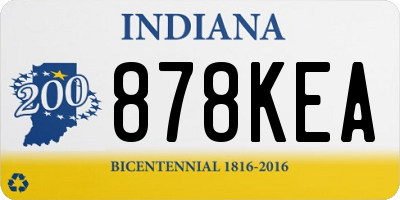 IN license plate 878KEA