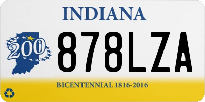 IN license plate 878LZA