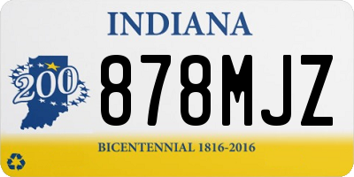 IN license plate 878MJZ