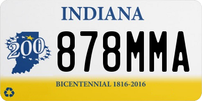 IN license plate 878MMA