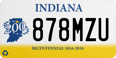 IN license plate 878MZU