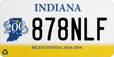 IN license plate 878NLF